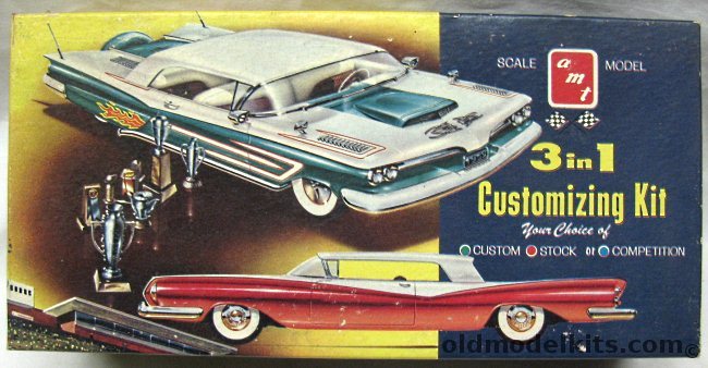 AMT 1/25 1959 Ford Galaxie 3 in 1 Kit - 2 Door Hardtop, 139 plastic model kit